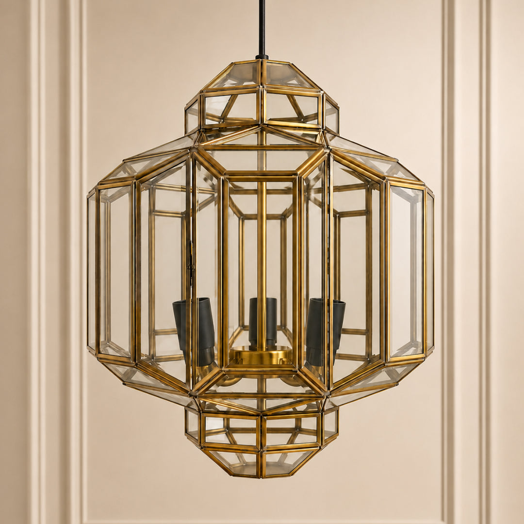 Tiffany Brass Pendent