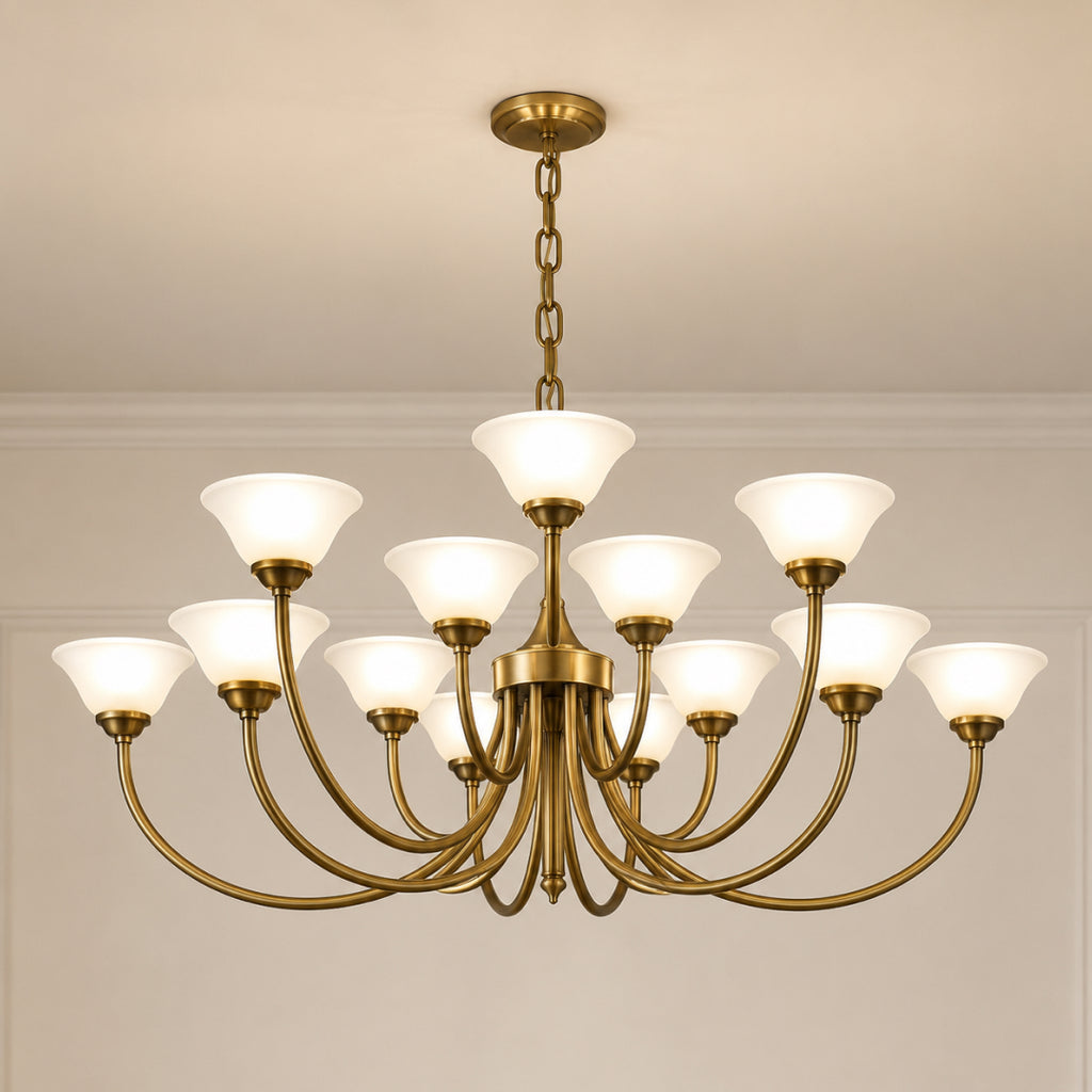 10Light Glass Chandiliar (Diva Pendant)