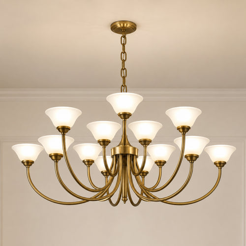10Light Glass Chandiliar (Diva Pendant)