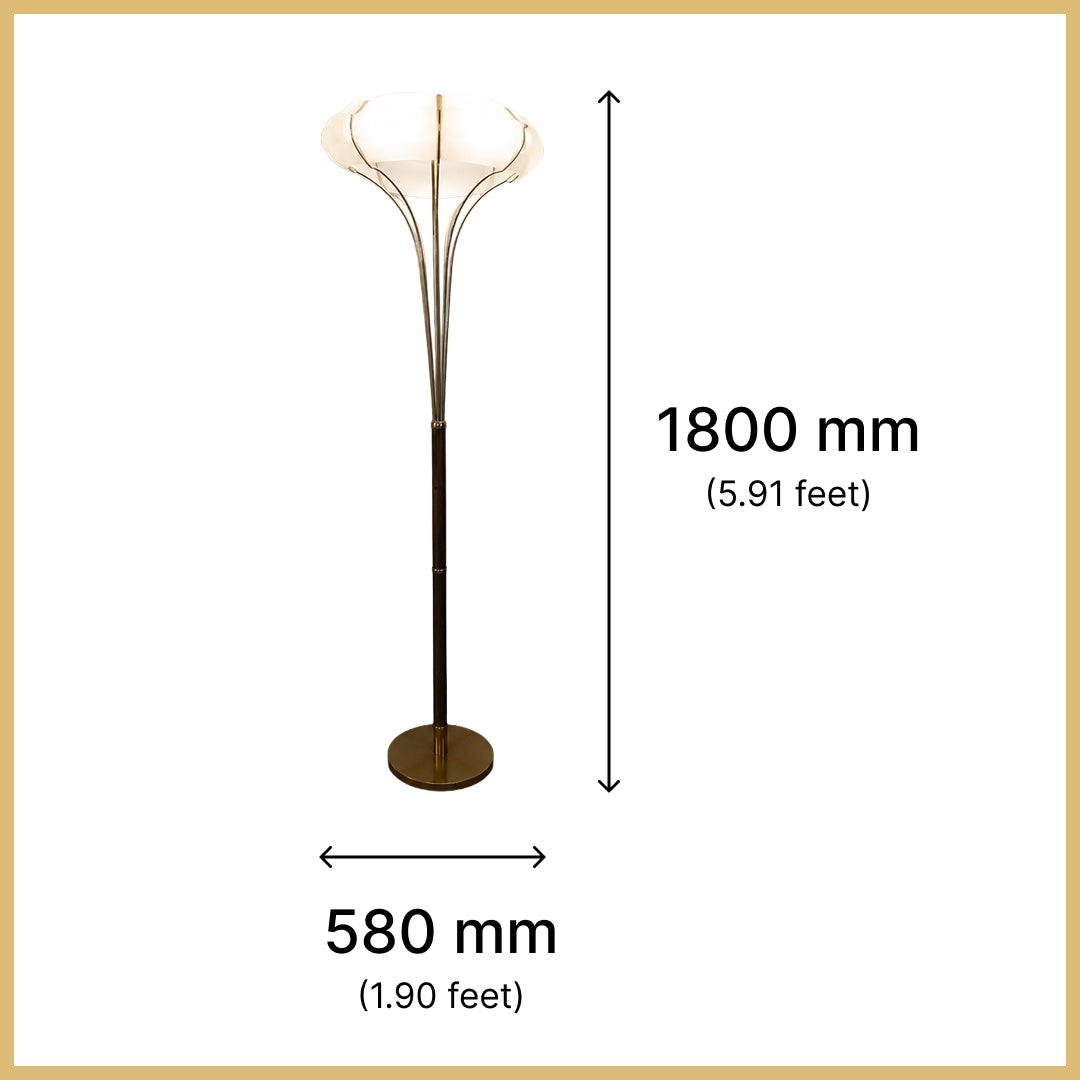 Flower Floor Lamp, E-27 (Without Lamp)