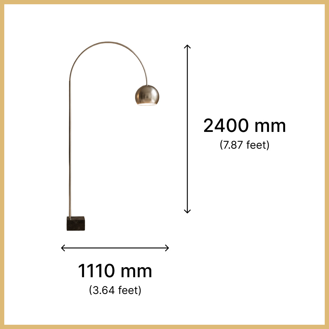 Arch Floor lamp with Dome shade