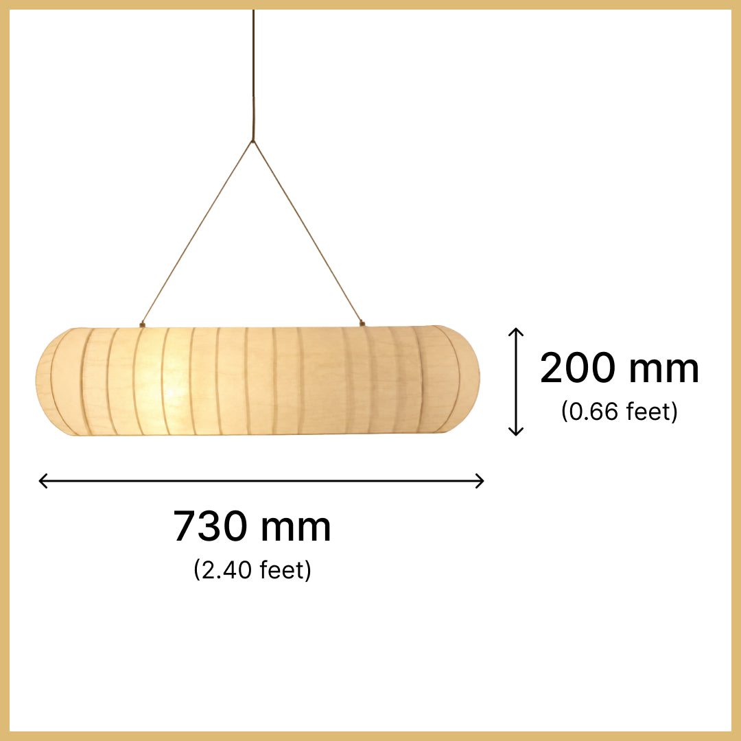 36Watt, 1050mm Rectangular Ribs Pendent