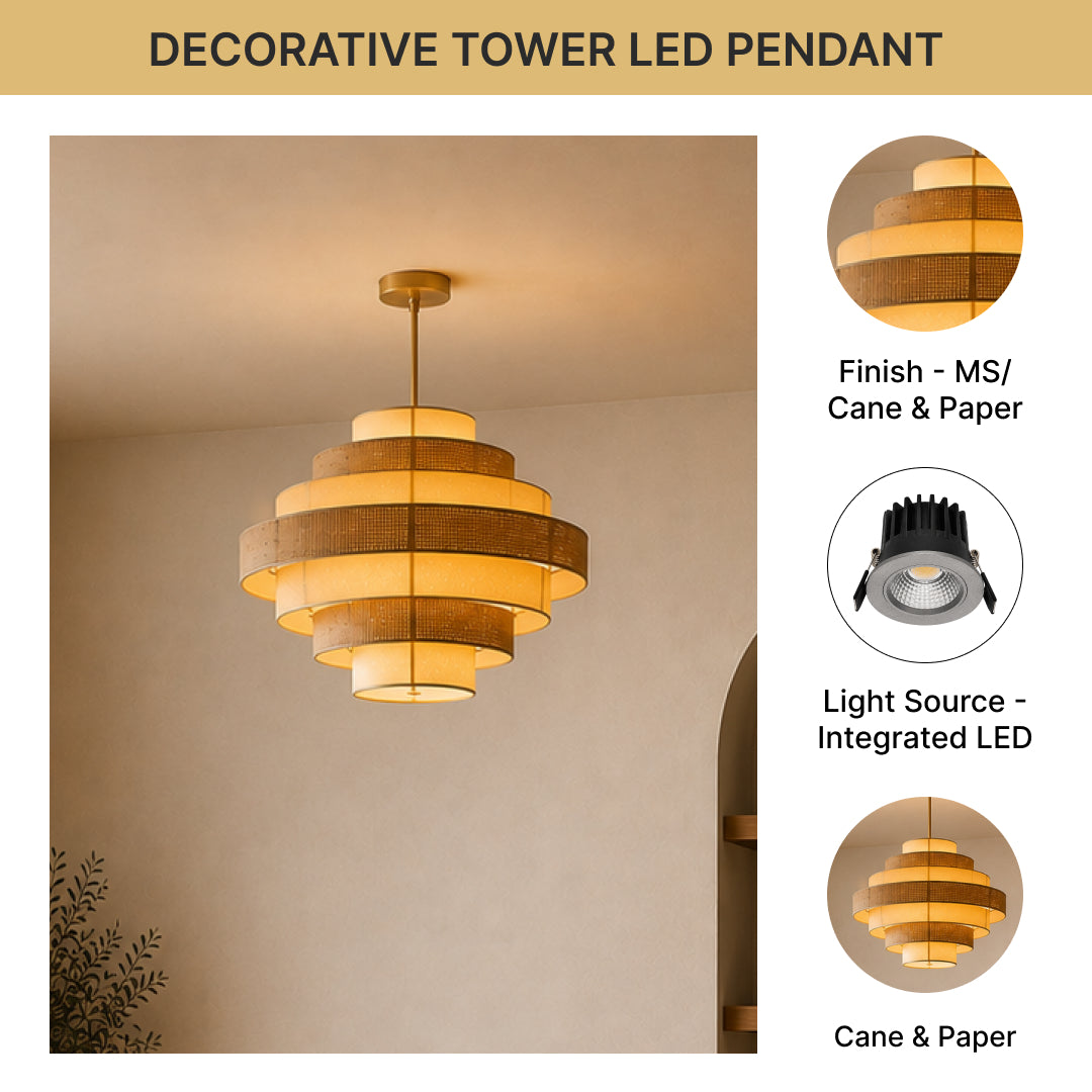 Decorative Tower LED Pendent