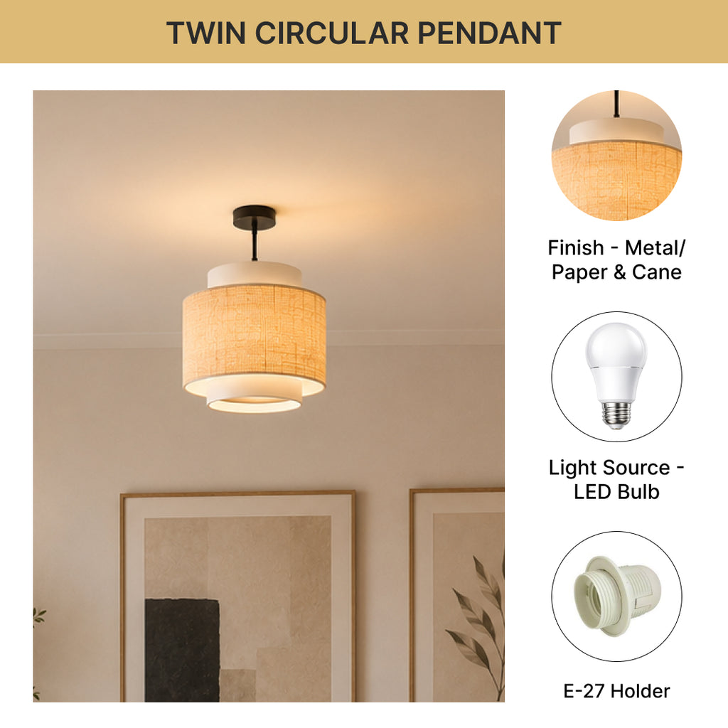 Twin Circular Pendent