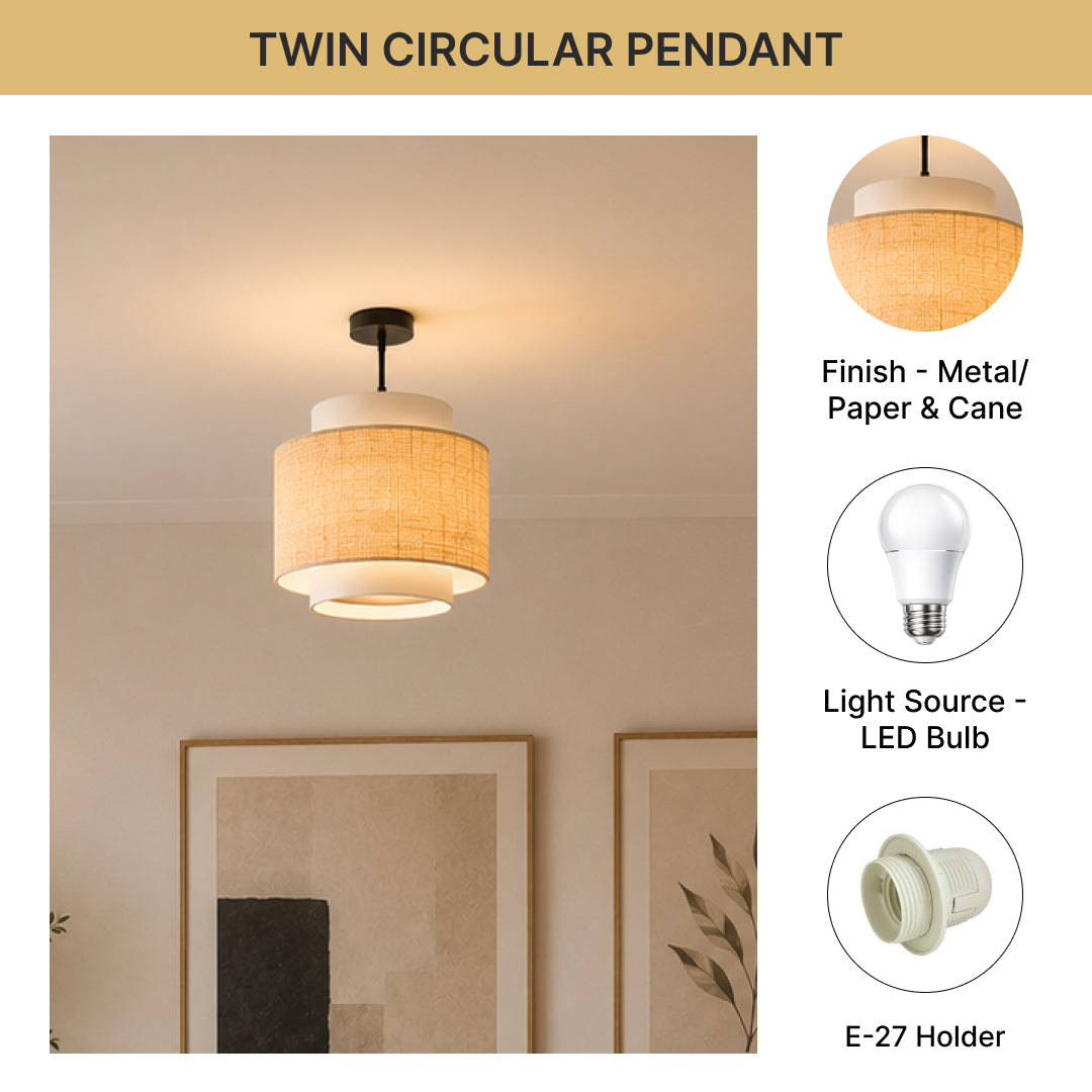 Twin Circular Pendent