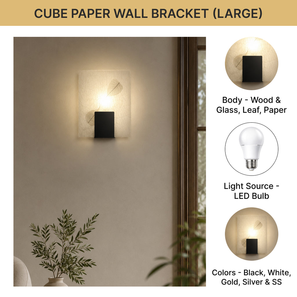 Cube Paper Wall Bracket (Large)