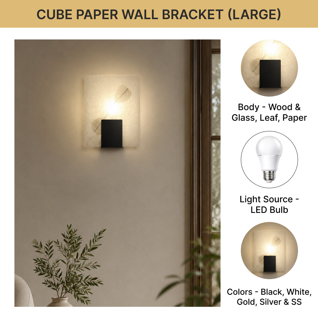Cube Paper Wall Bracket (Large)