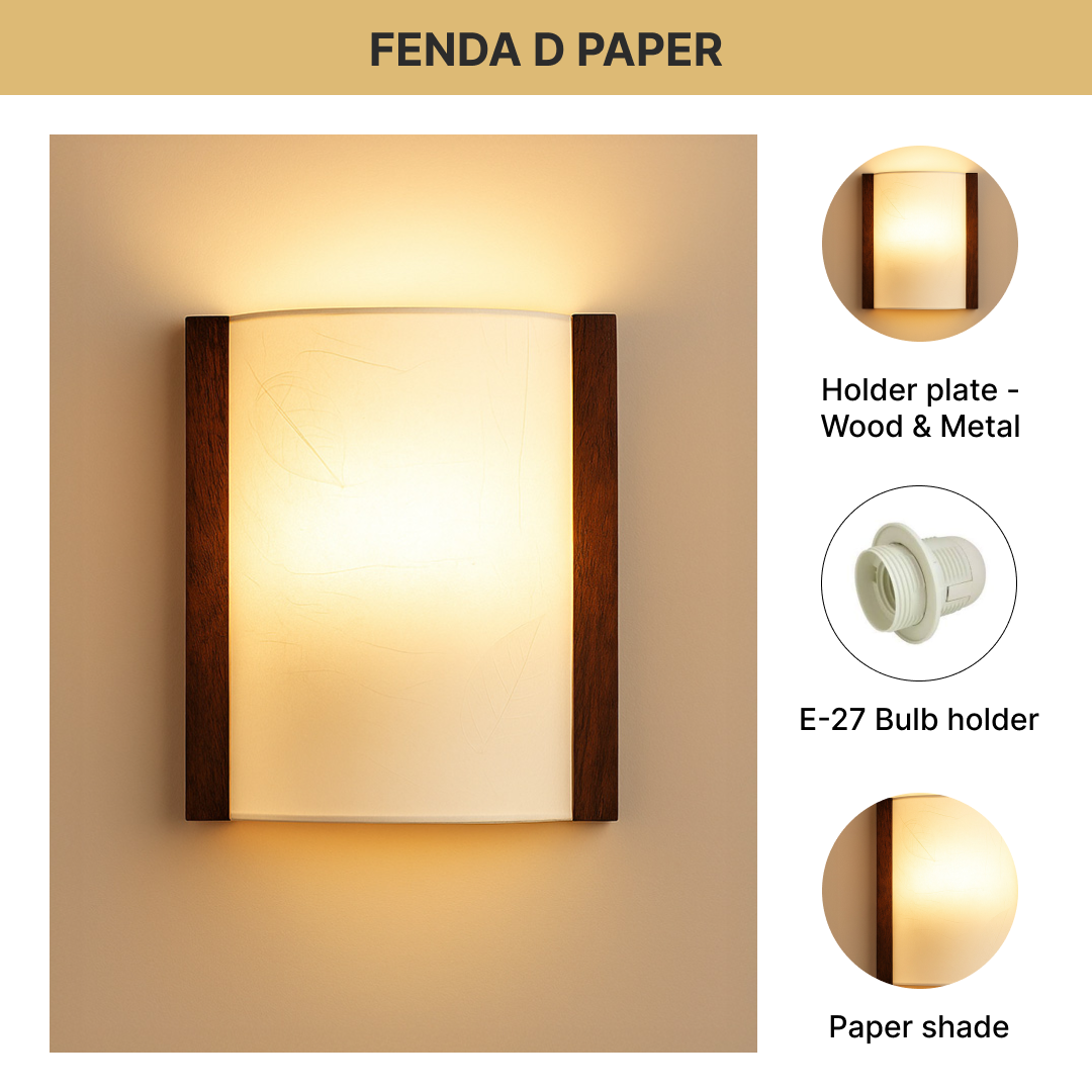 Fenda D paper (D-Type Paper Wall Bracket With Leaf)