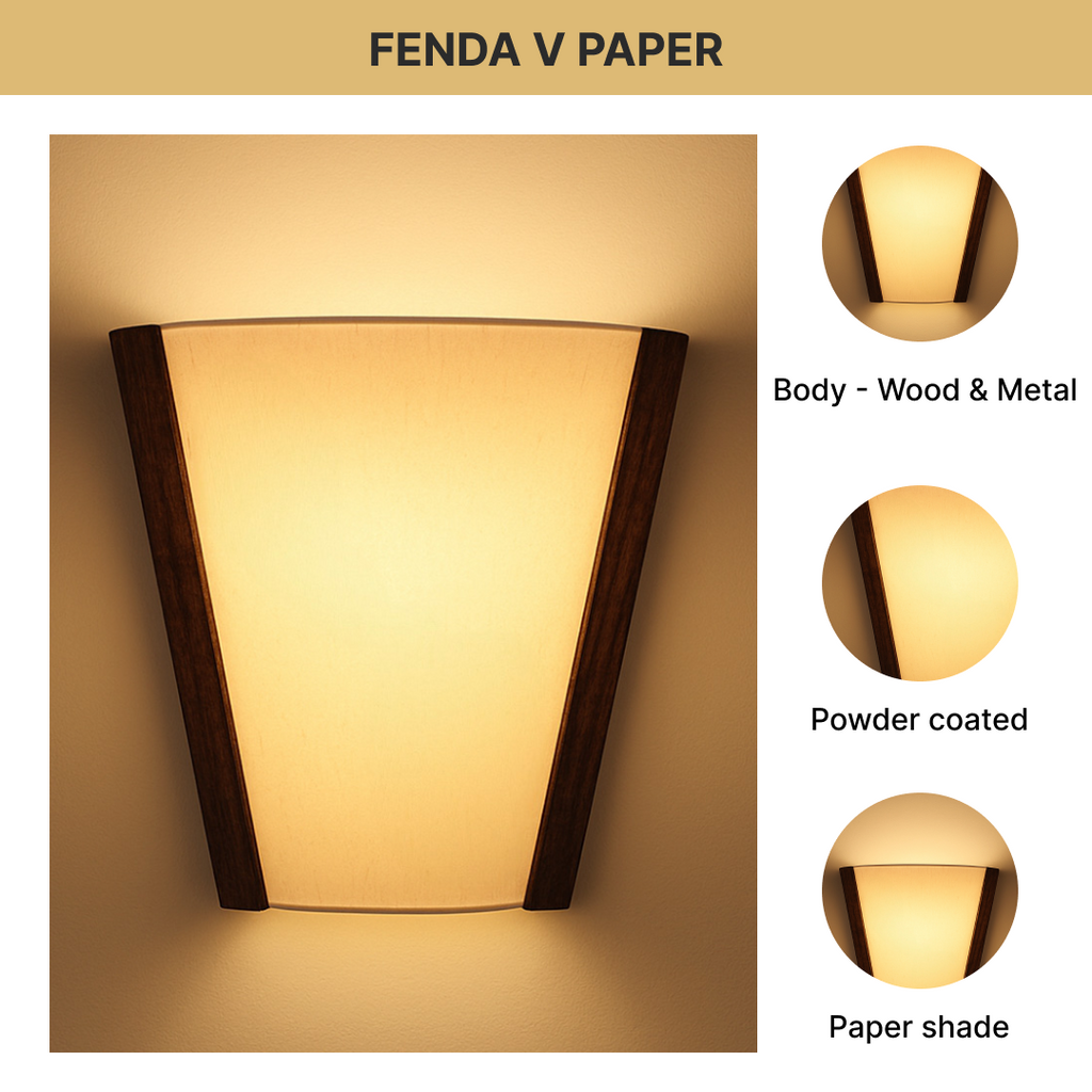 Fenda V Paper + Leaf (V-Type Paper Wall Bracket)