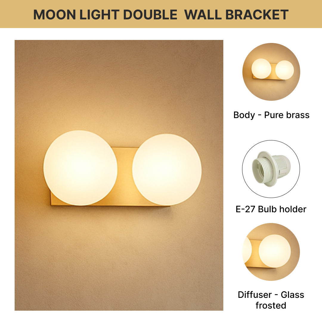 Moon Light Double  Wall Bracket