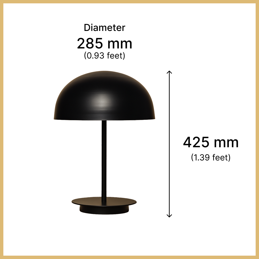 Mushroom Table Lamp black