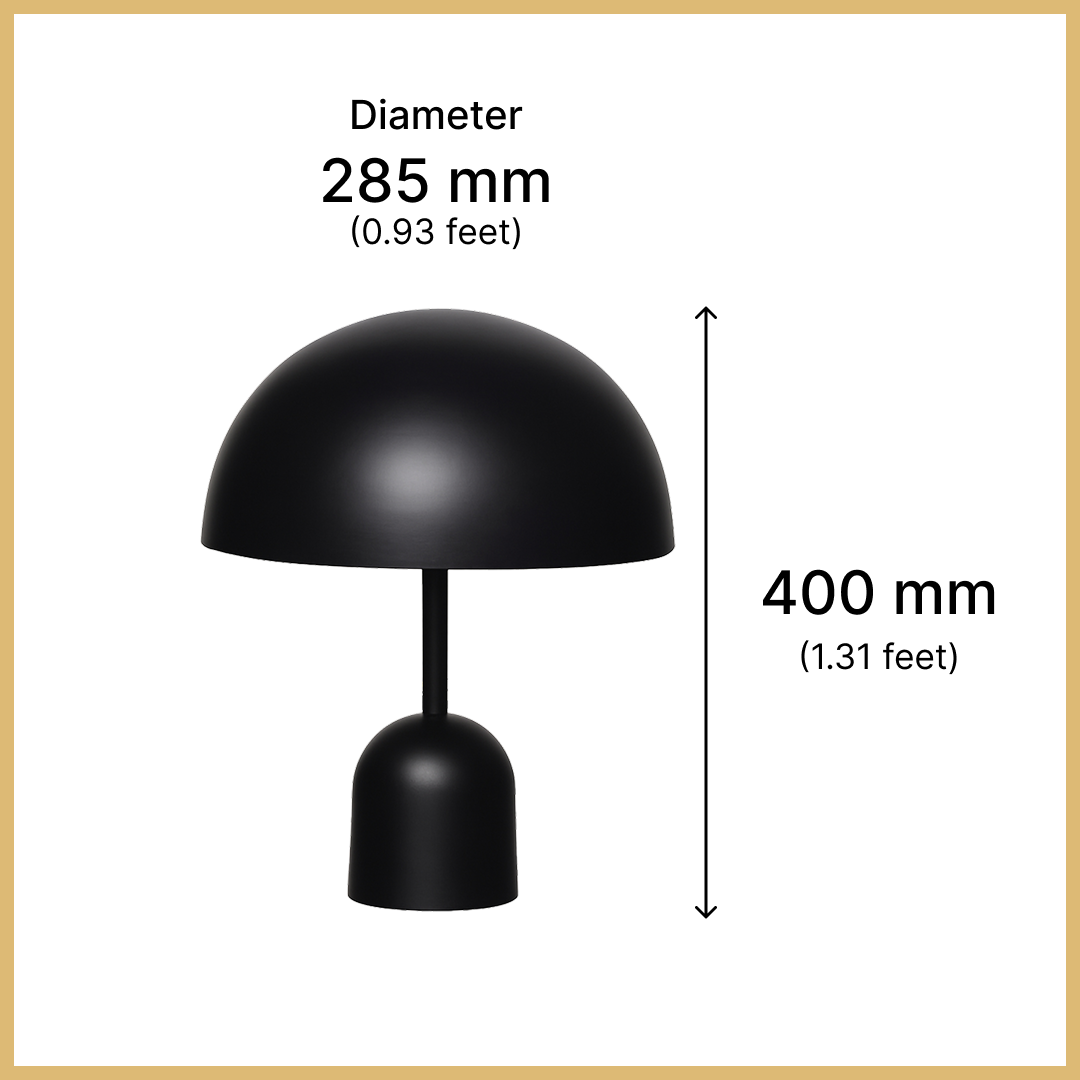 Mushroom Table Lamp black