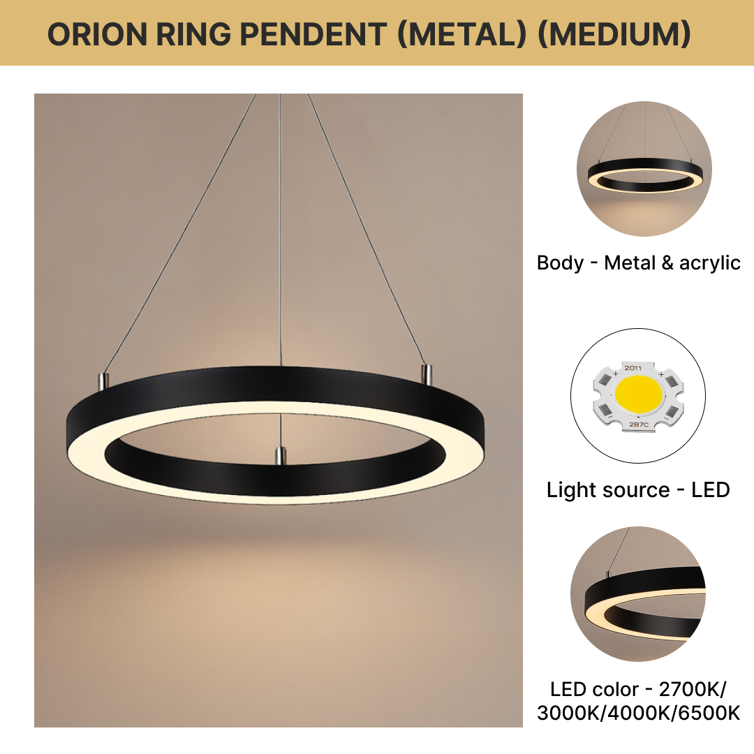 Orion Ring Pendant (Metal) ( Medium)