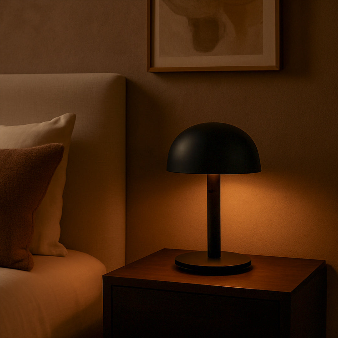 Mushroom Table Lamp black
