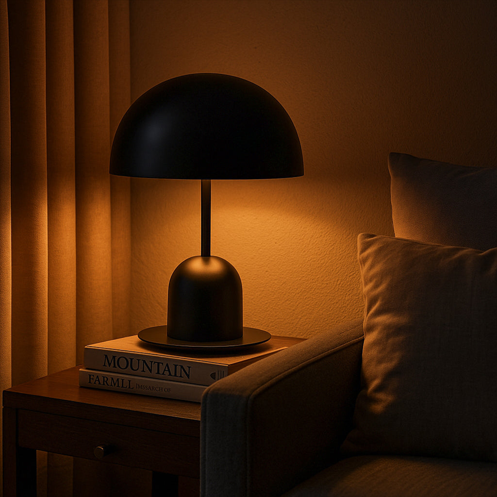 Mushroom Table Lamp black