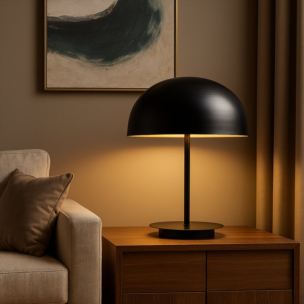 Mushroom Table Lamp black