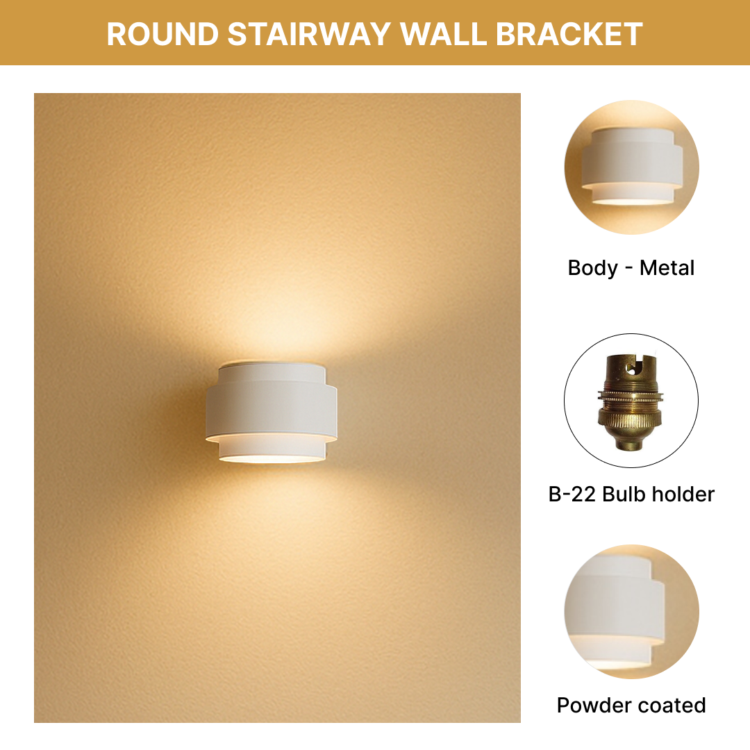 Round Stairway Wall Bracket