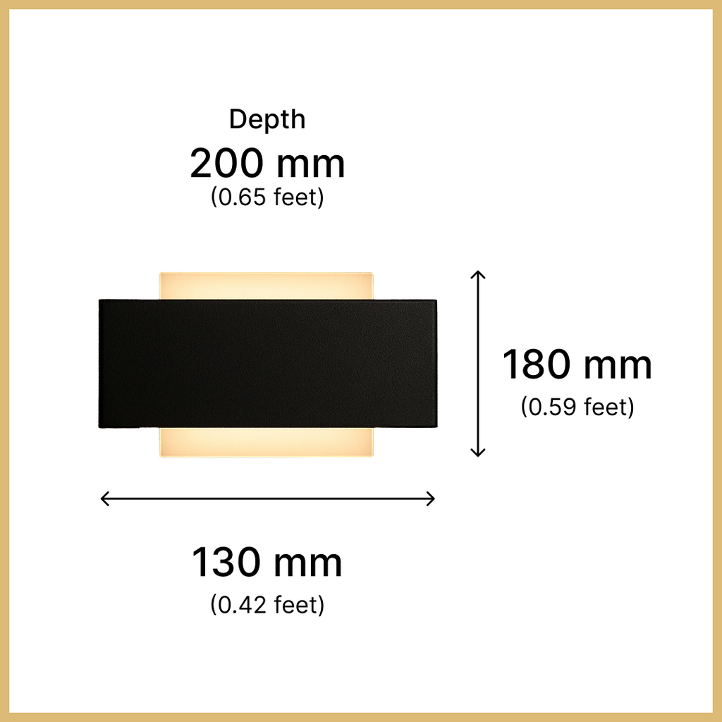 Single Stairway Square Wall Bracket