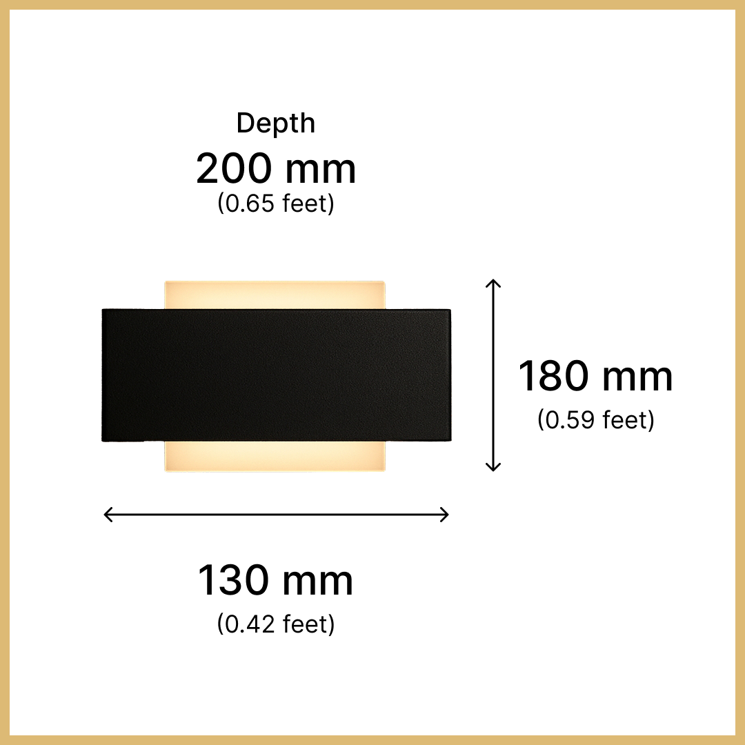 Single Stairway Square Wall Bracket