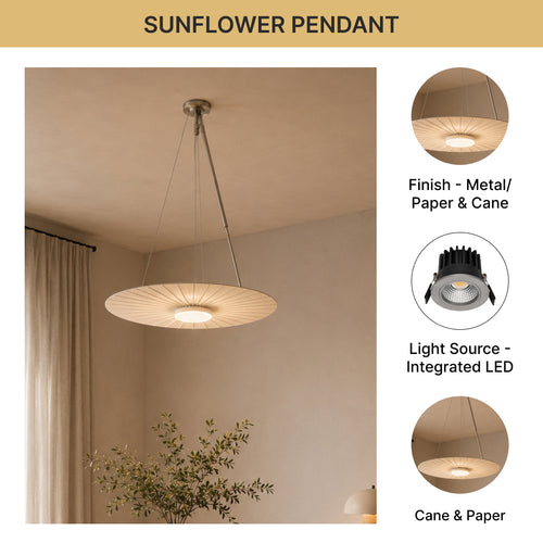 12W 600mm Sun flower pendant