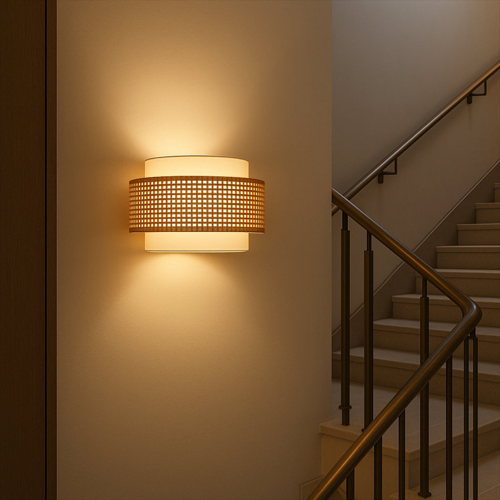 Stairway single round paper + cane